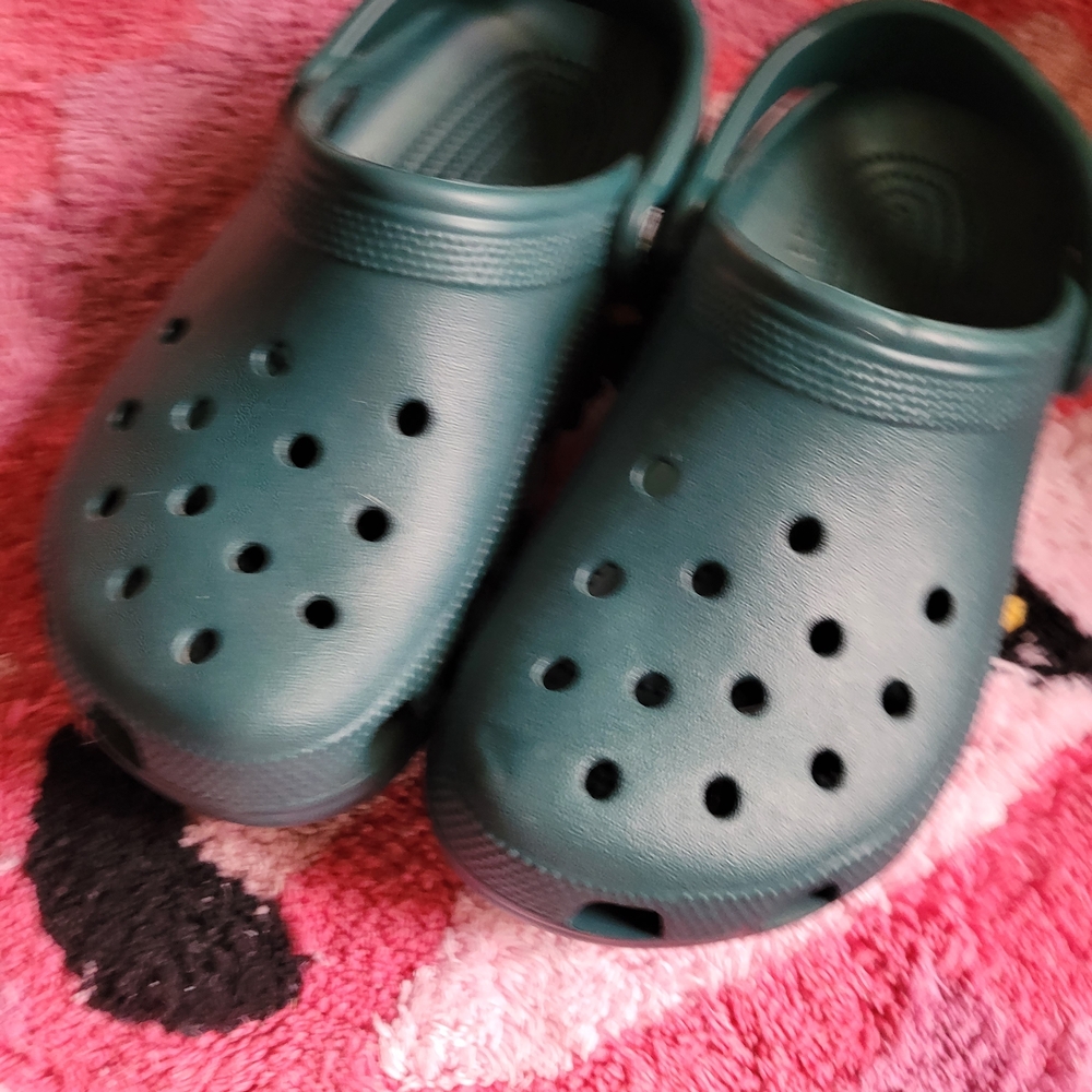 CROCS Women's Green Mules